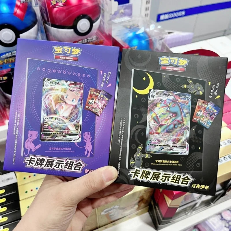 100% Original Pokemon Trading Card Game Ptcg Eevee Show photo frames Chinese version Gifts Box Desktop decoration Birthday Gifts