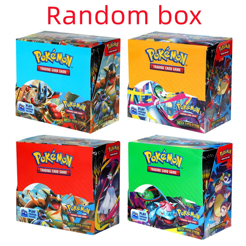 360Pcs Pokemon Card MEGA EVOLUTION Lucario Prismatic Evolutions Game Cartoon English Booster Battle Transaction Card Gift