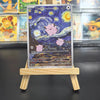 Van Gogh Museum Pokemon Cards PTCG Anime Pikachu Mew Charizard Eevee RARE Self Made Single Cards Classic Game Anime Cards Gift
