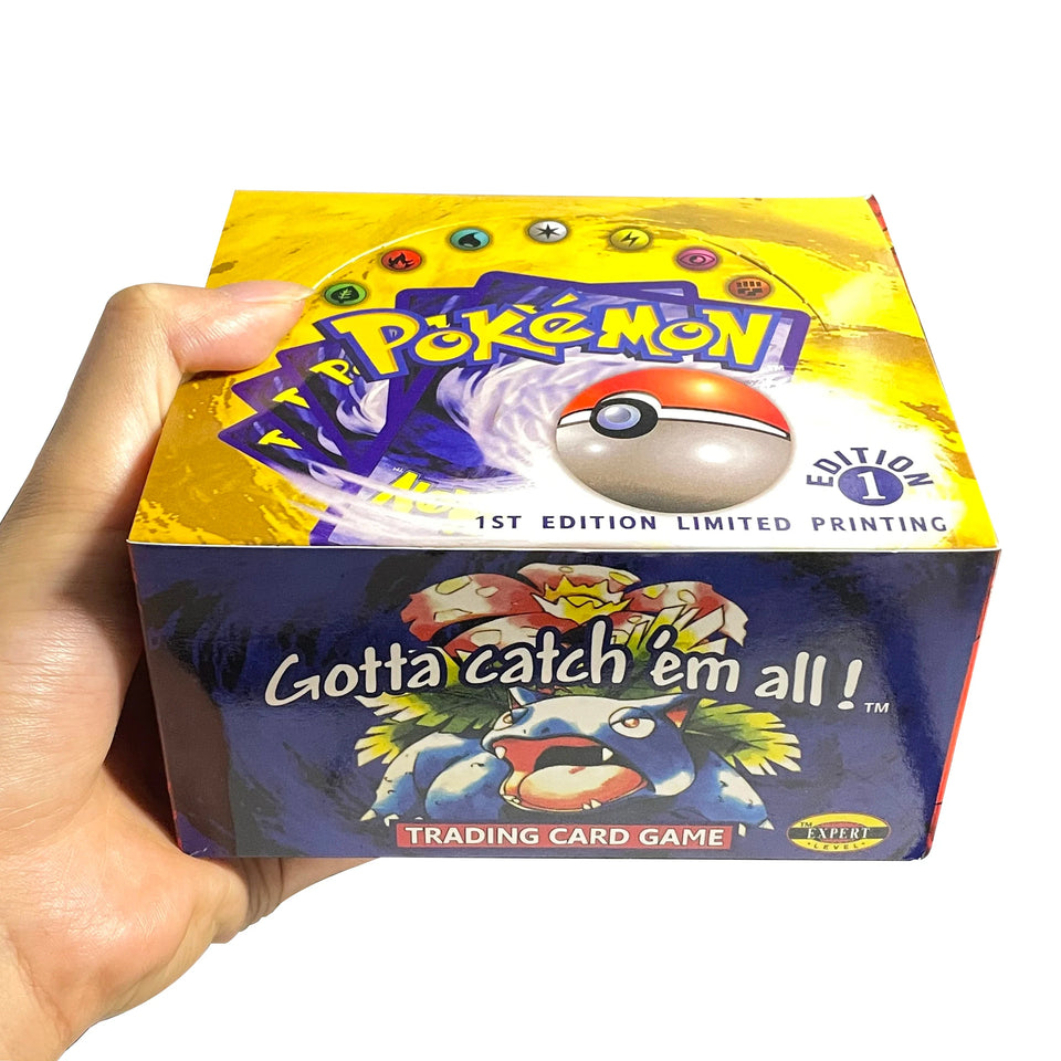 PKM Card English 1ST Ed Base Set Packs - Charizard Blastoise Venusaur Light (X1) (X3) (X5) RARE Art Set TCG Tradable Game Cards