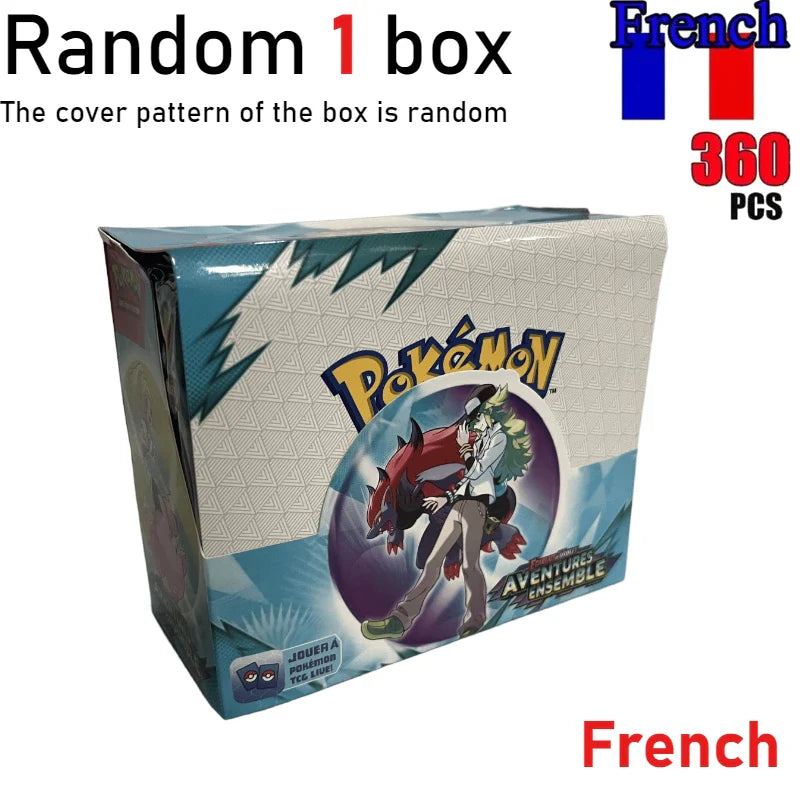 (French Version)360Pcs Pokémon Scarlet & Violet 151 Prismatic Evolutions Booster Packs Battle Trading Game Cards Children Gift