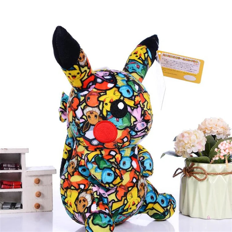 **Hot Sale 4Styles New Pokemon Plush Toy Bulbasaur Charmander Squirtle Pikachu Cute Cartoon Anime Figure Stuffed Doll Kids Gifts