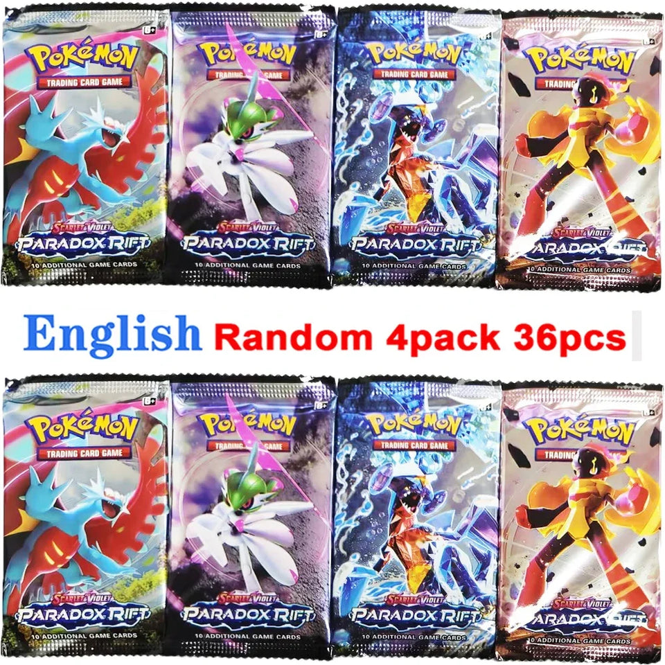 4 Pack Pokemon Cards 151 Team up Sun & Moon Thunder English Trading Card Game Evolutions Booster Collectible Kids Toys Gifts