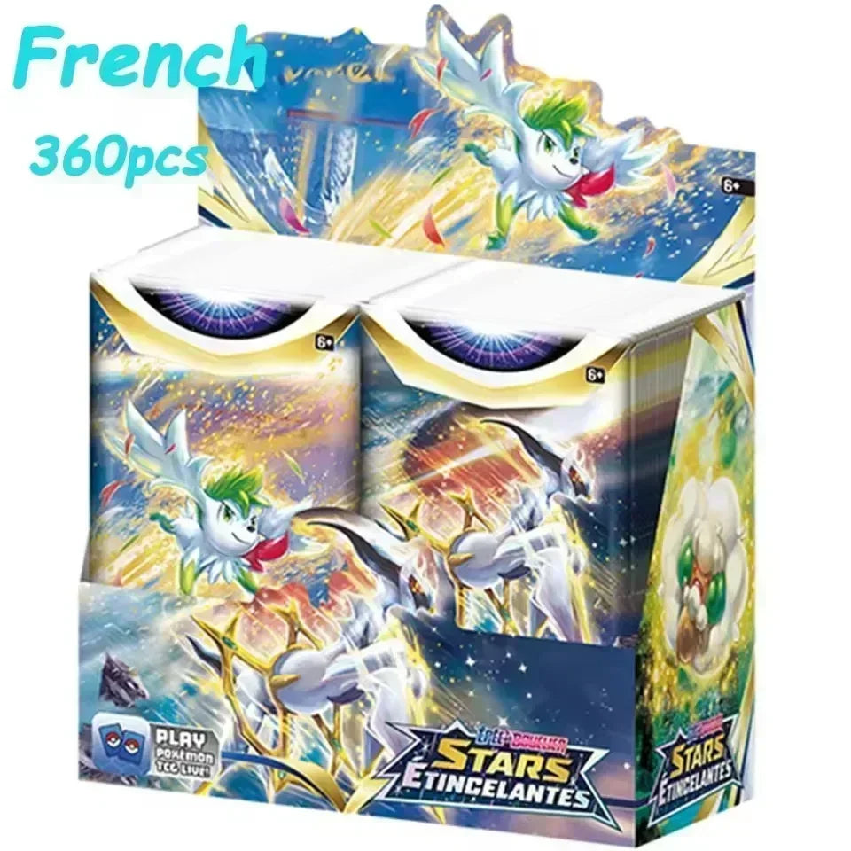 ~360P French Pokémon TCG: Ecarlet & Violet Etsncelles Astral Radiance Obsidian Flames Booster Box Pokemon Cards Game 36 Pack Box