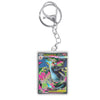 Keychain Card For Pokemon Mega Charizard Meowth Dawn M2 Phantasmal Flames Anime Game Self Made Acrylic Gift Pendant Decoration