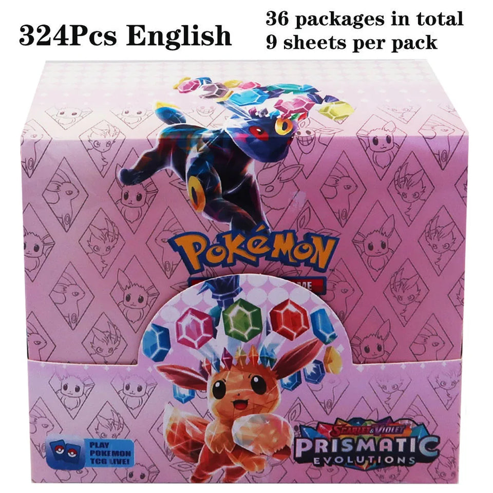 324Pcs Pokemon Cards TCG: Sun & Moon XY Evolutions Booster Box  Collectible Trading Pokemon Cards Game Board Game