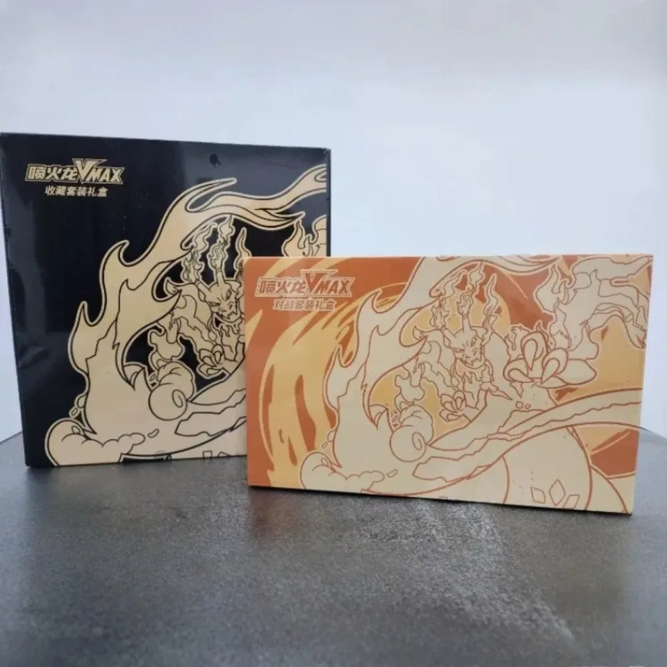 100% Original Pokemon PTCG Simplified Chinese Charizard VMAX Battle Box Collectible Gift Box Trading Cards Toys Gifts In Stock