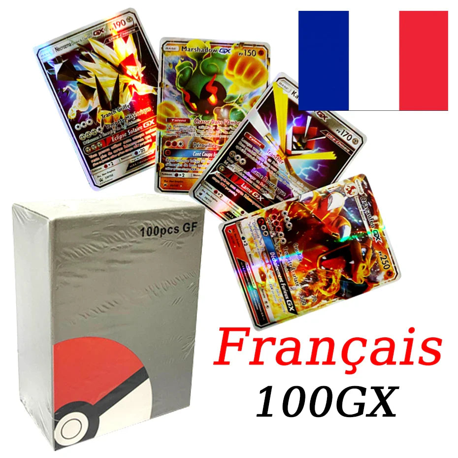 French Version Pokemon Cards VMAX V EX GX MEGA Carte Collection Battle Trainer Children's Christmas Toys Gift