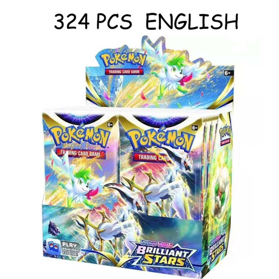 Pokemon Card TCG: 324Pcs Evolutions Scarlet Violet Brilliant Stars Booster Box Pokemon Cards 36 Pack Box Collectible Cards Toys
