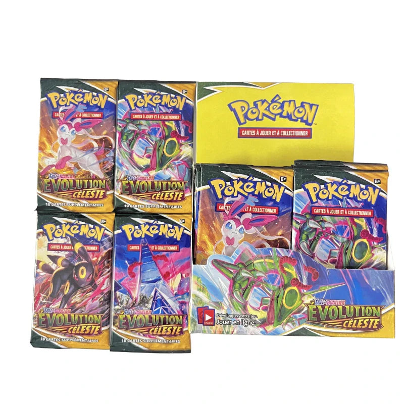 (French Version)360Pcs Pokémon Scarlet & Violet 151 Prismatic Evolutions Booster Packs Battle Trading Game Cards Children Gift