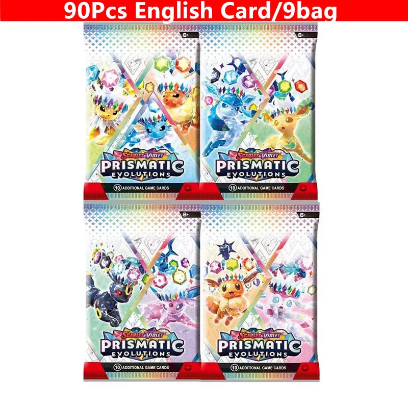 360 Pcs/Set Spanish English French Pokemon Card Brilliant Stars 151 Prismatic Evolutions PALDEAN FATES  Booster Battle Card
