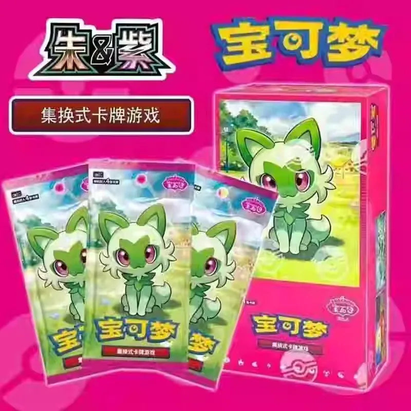 100% Original Pkm TCG Scarlet & Violet Gem Pack VOL.3 Card Game Simplified Chinese Gengar Exclusive Trading Cards Official Gifts