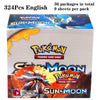 324Pcs/box Pokemon TCG: Shining Fates Booster Box Collectible Trading Pokemon Card Game Child Gift Board game Surging Prismatic