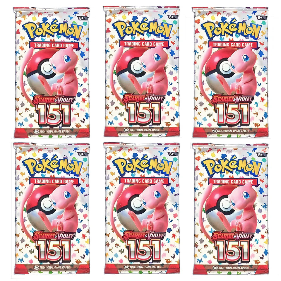 324/360Pcs English Version Pokemon TCG: Scarlet&Violet 151 Prismatic Evolutions Booster Box Pokemon Trade Card 36 Pack Box Gifts