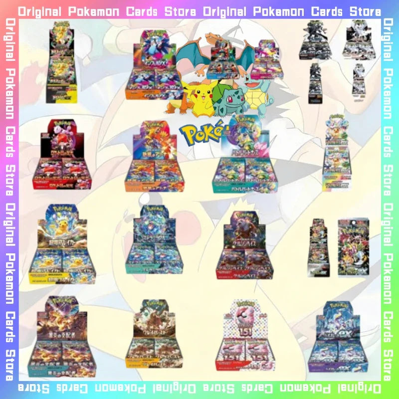 100%Original Pokemon PTCG Japanese Version Cards Sv11 SV8a M1L Sv2a VMAX Scarlet&Violet Mega Trading Anime Ex Gift Box Toy Gifts