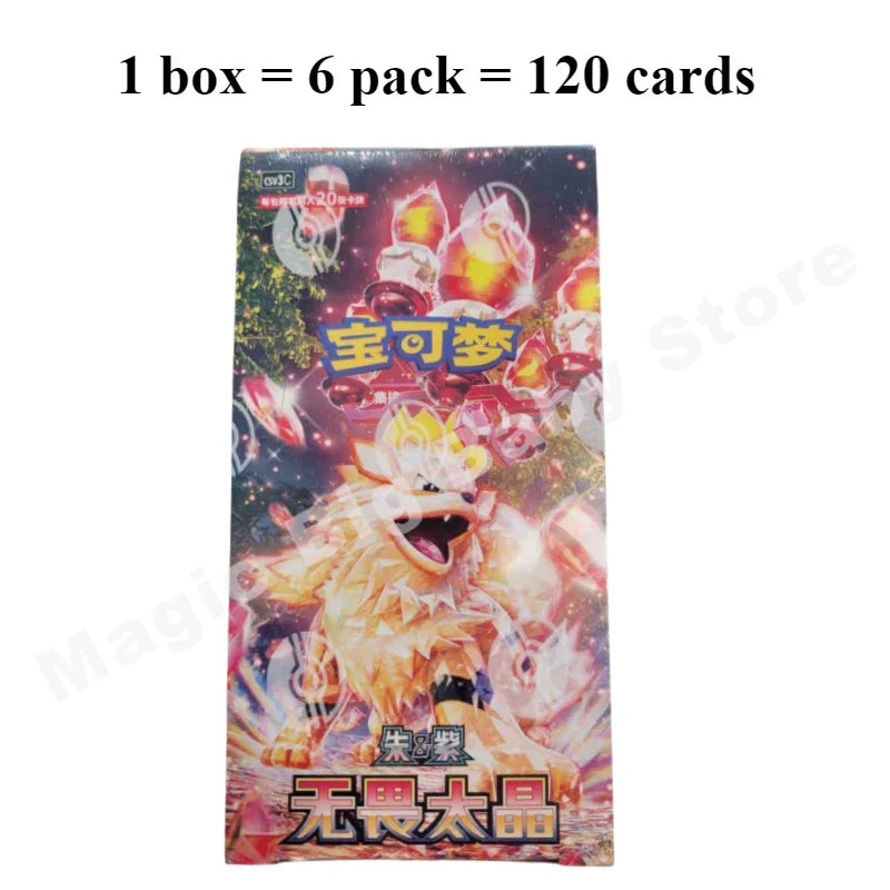 100% Original PKM Card 151series Gem Bag V1 V2 Fearless Tai Crystal Nine Colors Gathering Martial Arts Exercises Convex and Shin