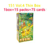100% Genuine Pokemon PTCG Trading Cards Collected 151 Vol.4 Supplementary Pack 151 Gather Booster Box Set Collection Card Gifts