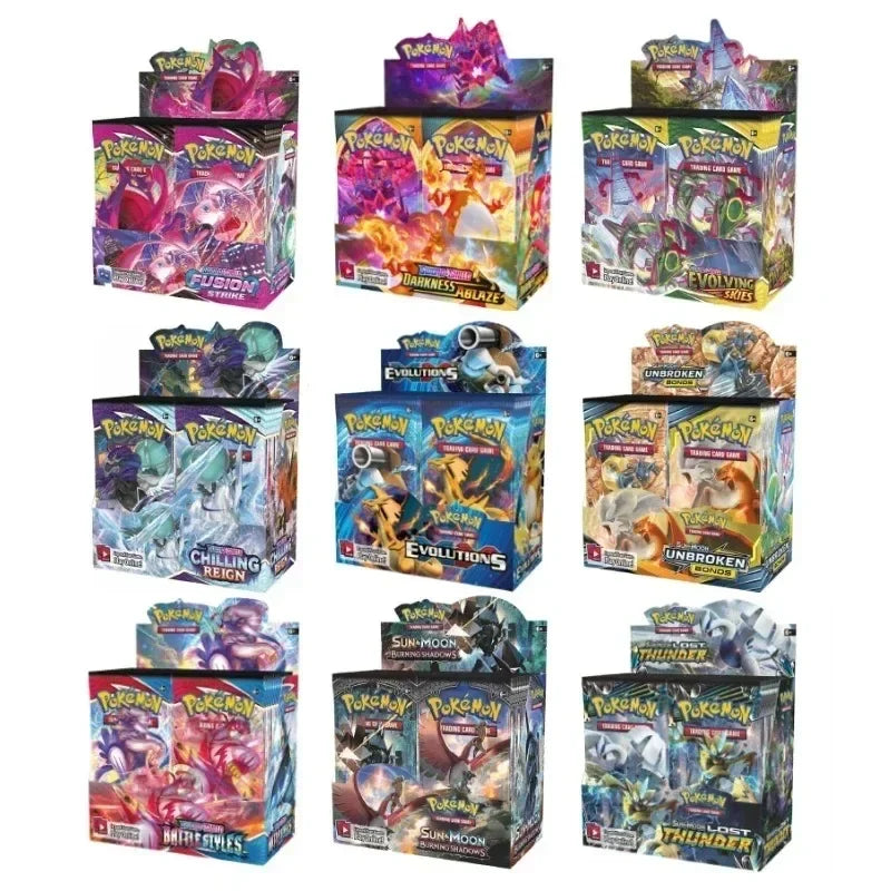 English Pokemon TCG: Scarlet Violet Brilliant Stars Evolutions Booster Box Pokemon Card 36 Packs 324/360 Pieces Collection Card