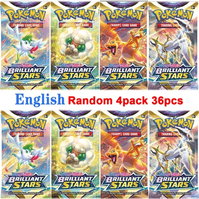 4 Pack Pokemon Cards 151 Team up Sun & Moon Thunder English Trading Card Game Evolutions Booster Collectible Kids Toys Gifts