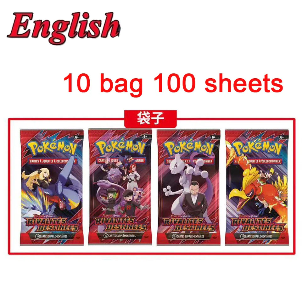 # English Spanish Franch Pokemon Cards Game MEGA EVOLUTION SCARLET&VIOLE 151 Prismatic Booster Battle Transaction Cards