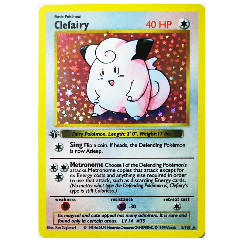 Pokemon Collection Cards 1996 1st Edition Flash Cards Charizard Blastoise DIY Game PTCG Game Anime Self Made Cards Gift Toys