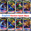 4 Pack Pokemon Cards 151 Team up Sun & Moon Thunder English Trading Card Game Evolutions Booster Collectible Kids Toys Gifts