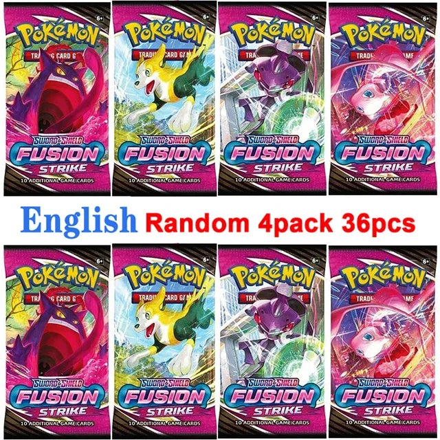 4 Pack Pokemon Cards 151 Team up Sun & Moon Thunder English Trading Card Game Evolutions Booster Collectible Kids Toys Gifts
