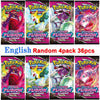 4 Pack Pokemon Cards 151 Team up Sun & Moon Thunder English Trading Card Game Evolutions Booster Collectible Kids Toys Gifts