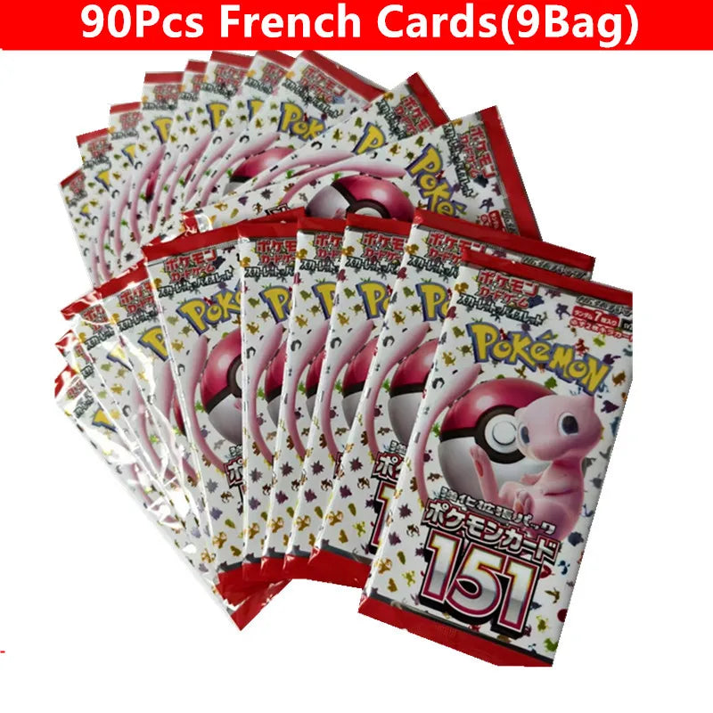 360 Pcs/Set Spanish English French Pokemon Card Brilliant Stars 151 Prismatic Evolutions PALDEAN FATES  Booster Battle Card