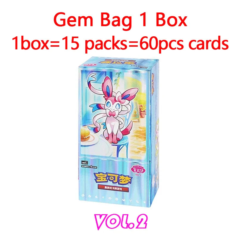 Original Pokemon gempack Cards Vol.3 Vol.2 Vol.1 Trading PTCG Bag Gem Box Deck Ibrahimovic Sprigatito Pikachu Gengar Card Gift