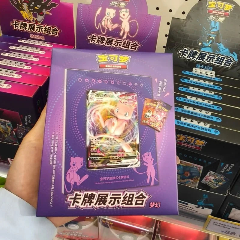 100% Original Pokemon Trading Card Game Ptcg Eevee Show photo frames Chinese version Gifts Box Desktop decoration Birthday Gifts