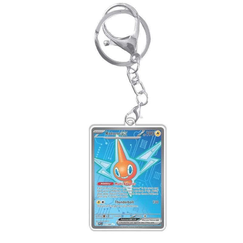 Keychain Card For Pokemon Mega Charizard Meowth Dawn M2 Phantasmal Flames Anime Game Self Made Acrylic Gift Pendant Decoration