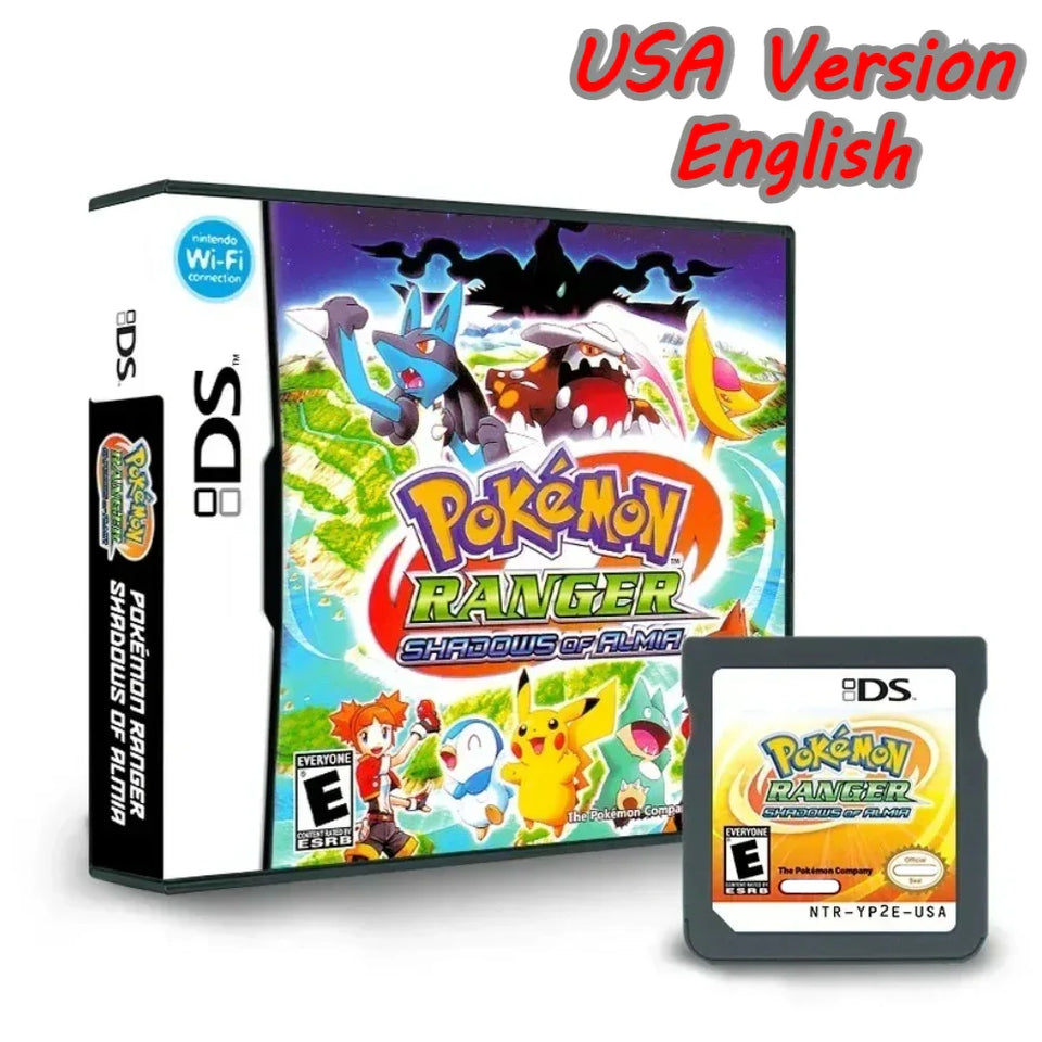 Pokemon Game Card Pocket Monster Single Card Box Game Game Cartridge Card Video Game for DS NDS 3DS 3DS NDSLHandheld Player