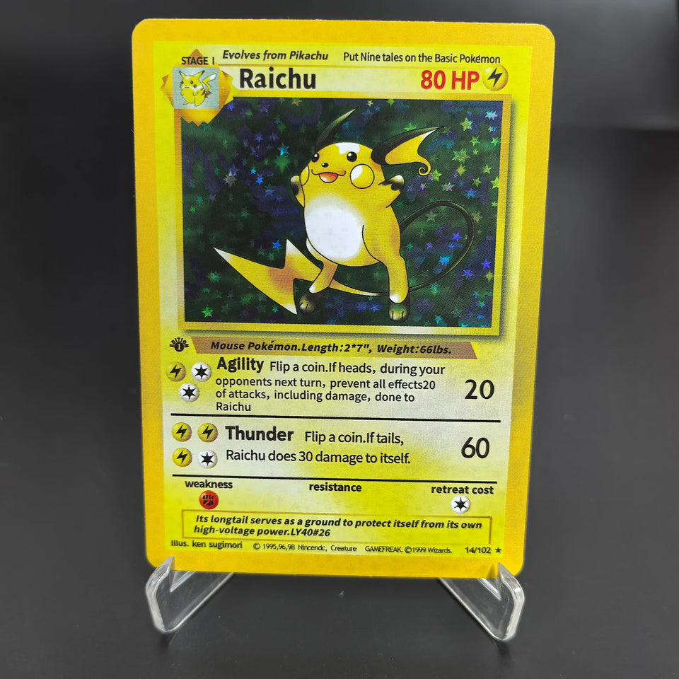 1996 First Generation Pokemon Trading Cards Rare Edition with Charizard  Mewtwo Venusaur Blastoise Classic Game Anime Gift Toys