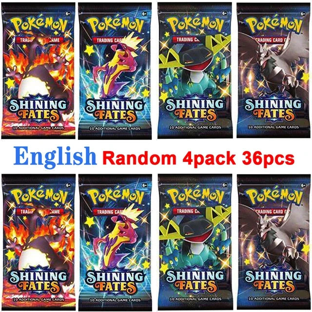 4 Pack Pokemon Cards 151 Team up Sun & Moon Thunder English Trading Card Game Evolutions Booster Collectible Kids Toys Gifts