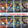 4 Pack Pokemon Cards 151 Team up Sun & Moon Thunder English Trading Card Game Evolutions Booster Collectible Kids Toys Gifts