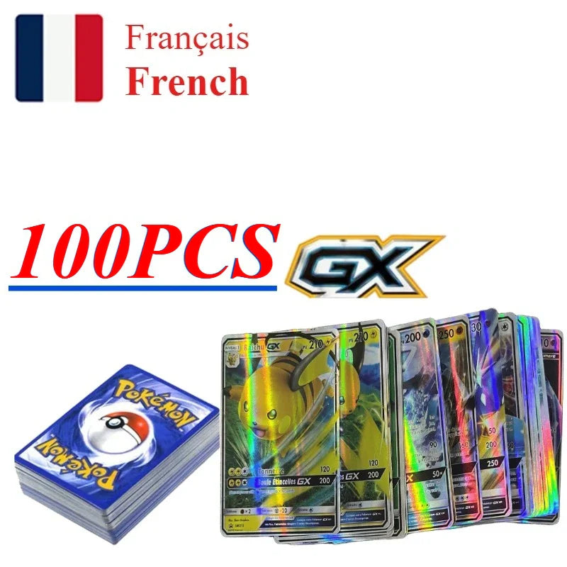 Pokemons French/English/German/Korean/Spanish Cards Pokemons Card GX VMax VMAX  V TT Pikachu Anime Battle Collect Cards Gift