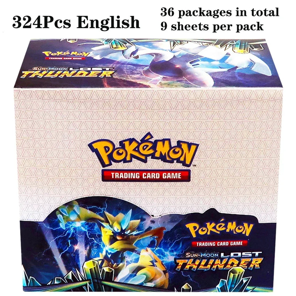 324Pcs Pokemon Cards TCG: Sun & Moon XY Evolutions Booster Box  Collectible Trading Pokemon Cards Game Board Game