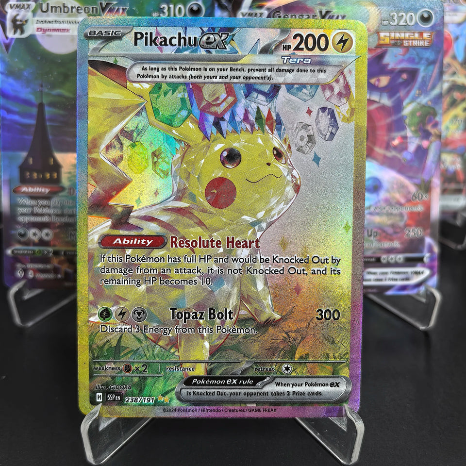 POKEMON English Collection Card S6A SV11W SV11B Umbreon Victini Zekrom Gengar RARE Single Card Classic Game Anime Cards Gift Toy