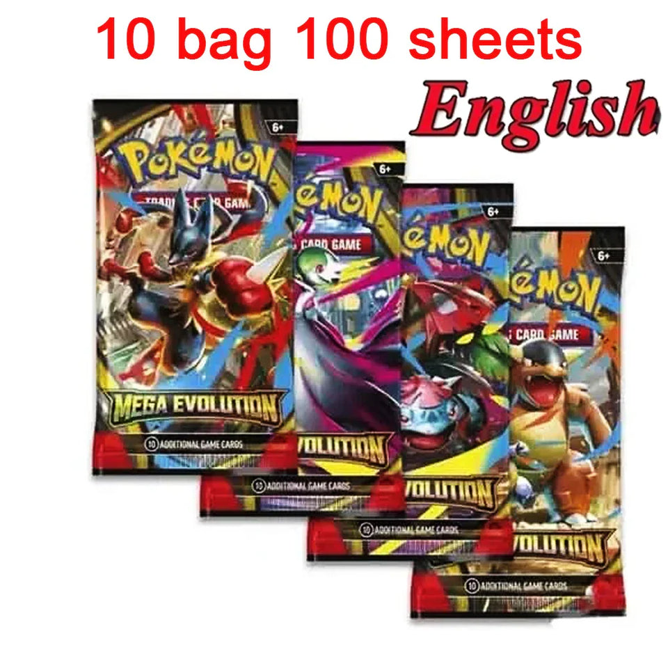 # English Spanish Franch Pokemon Cards Game MEGA EVOLUTION SCARLET&VIOLE 151 Prismatic Booster Battle Transaction Cards