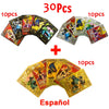 30-165pcs Gold Pokemon Colorful Card Set Black Vmax Vstar Sliver GX Box Pikachu Carta Charizard German French Spanish Game Cards