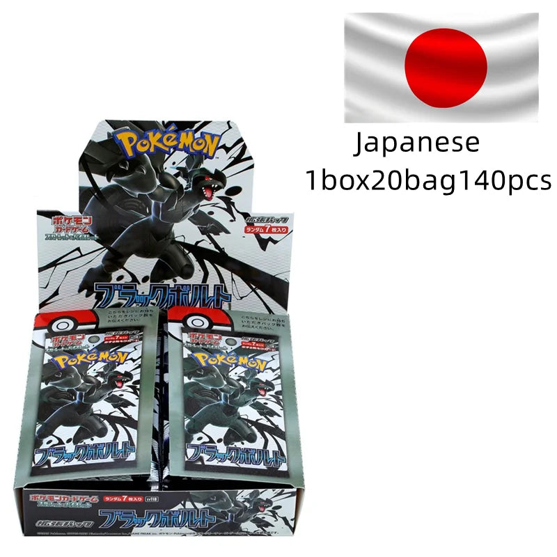 140pcs/box PokémonCard Ptcg  Japanese Version Sv11f Flare Black Bolt  Collector Gift Box Simplified Chinese Birthday Gift