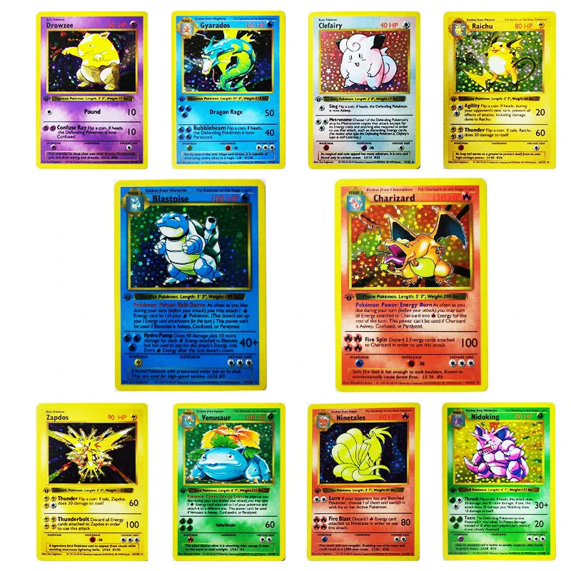 DIY PTCG Collection Cards 1999 1ST EDITION CHARIZARD VENUSAUR Self Made Single Card Classic Game Anime Cards Gift Toy