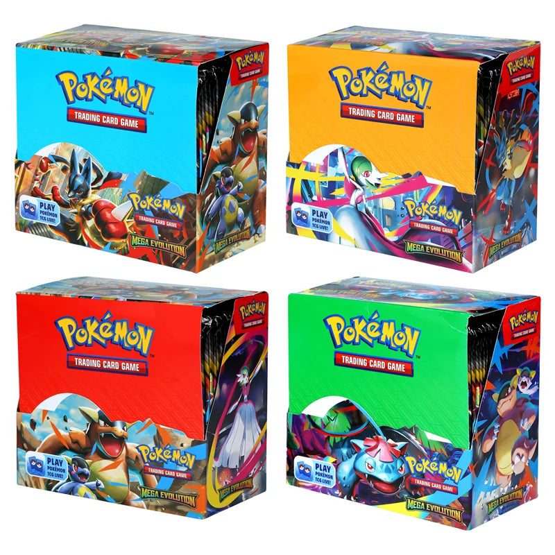 360Pcs Pokemon Card MEGA EVOLUTION Lucario Prismatic Evolutions Game Cartoon English Booster Battle Transaction Card Gift