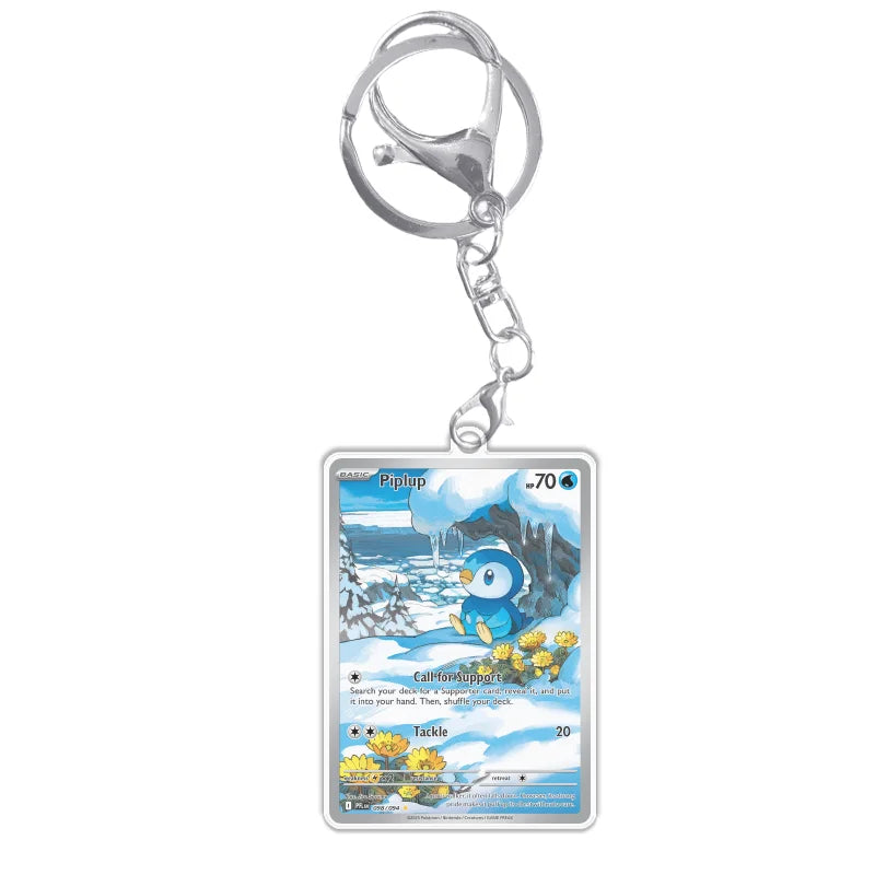 Keychain Card For Pokemon Mega Charizard Meowth Dawn M2 Phantasmal Flames Anime Game Self Made Acrylic Gift Pendant Decoration