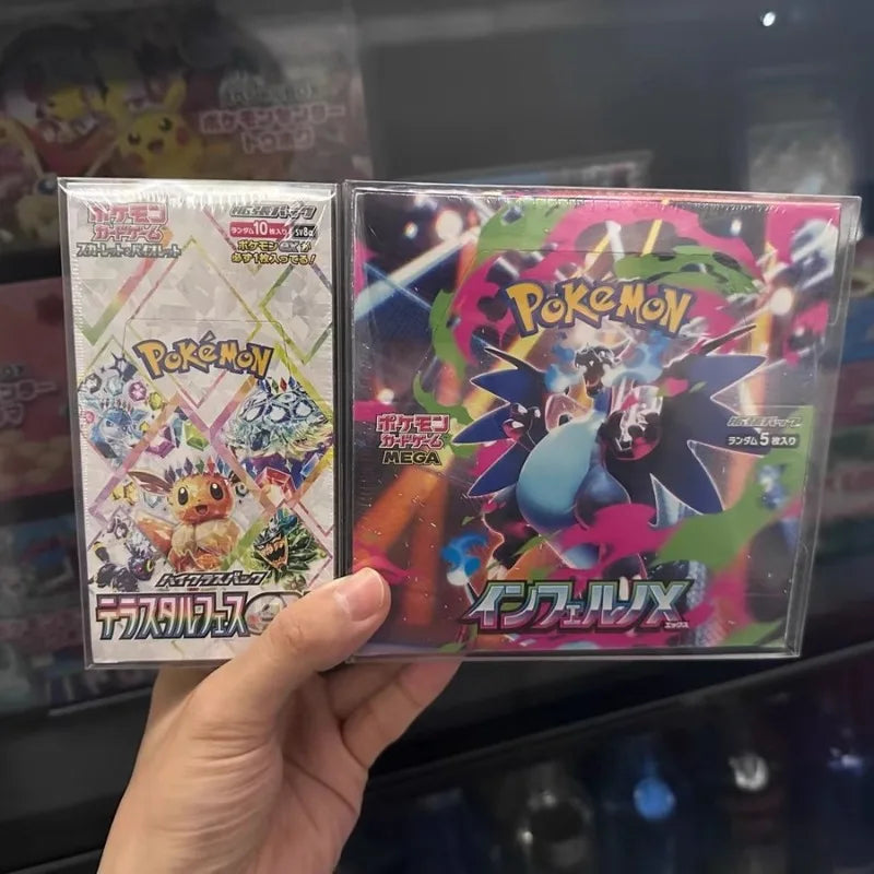 100%Original Pokemon PTCG Japanese Version Cards Sv11 SV8a M1L Sv2a VMAX Scarlet&Violet Mega Trading Anime Ex Gift Box Toy Gifts