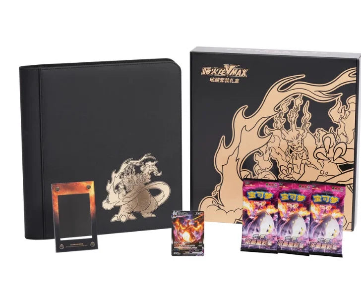 100% Original Pokemon PTCG Simplified Chinese Charizard VMAX Battle Box Collectible Gift Box Trading Cards Toys Gifts In Stock