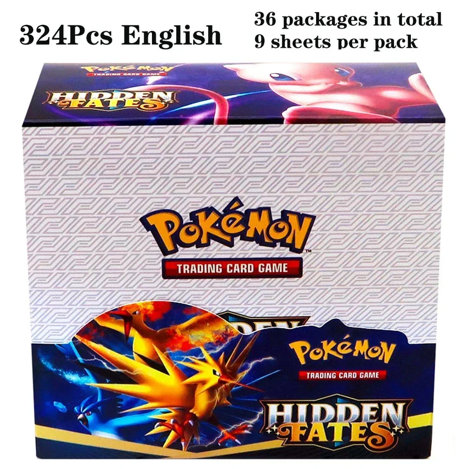 324Pcs Pokemon Cards TCG: Sun & Moon XY Evolutions Booster Box  Collectible Trading Pokemon Cards Game Board Game