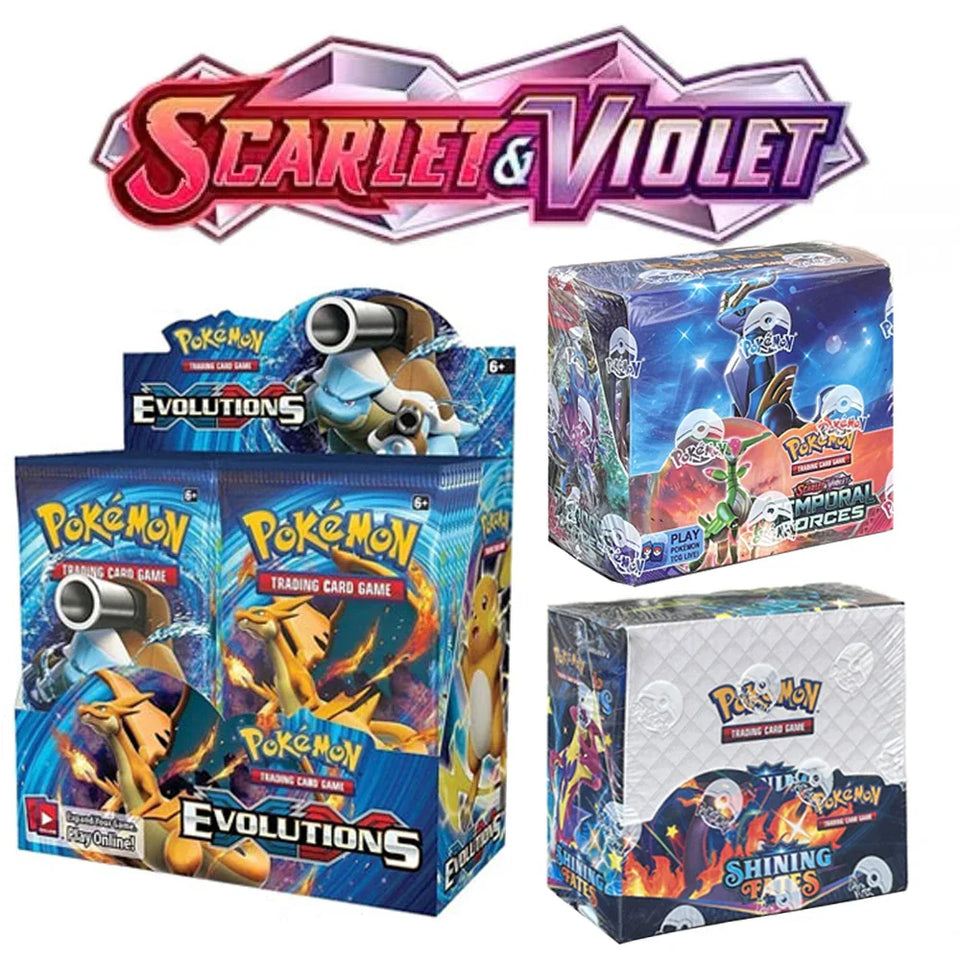 324/360Pcs English version Pokémon TCG: Scarlet & Violet 151 classics Expansion Booster Box Pokemon trade card 36 Pack Box Gift