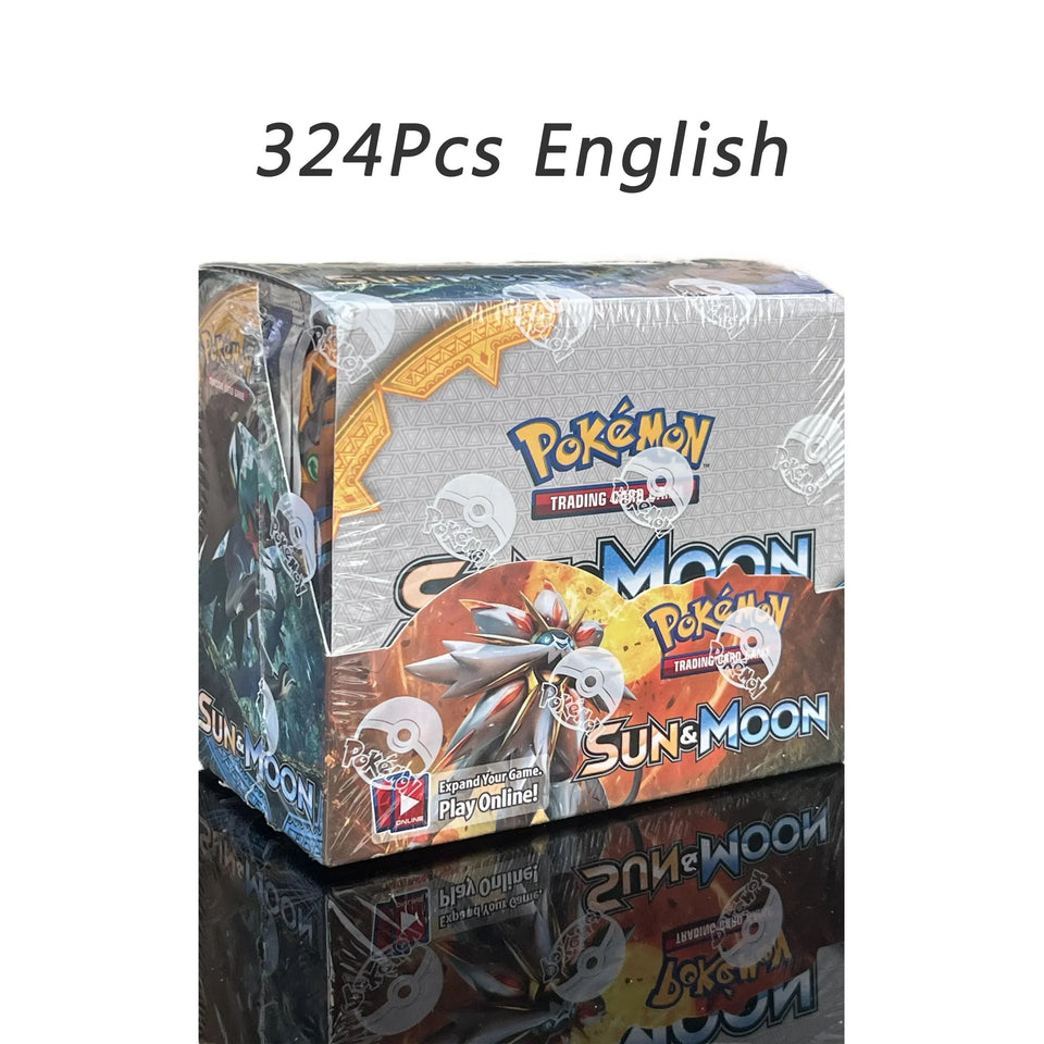 324/360Pcs English Pokemon TCG:Scarlet Violet Obsidian Flames Shining Fates Booster Box Pokemon Card 36 Pack Box Collection Card